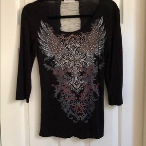 Angels & Diamonds 3/4 sleeve Top